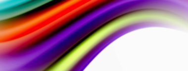 Gökkuşağı rengi ipekten bulanık arka plan beyaz, göz kamaştırıcı bir şekilde canlı arkaplan. Göz kamaştırıcı renk karışımı gökkuşağını, ipeksi ve zarif dalgalı deseni anımsatıyor.