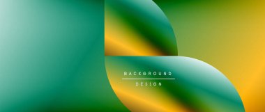 Daireler ve eğimli yuvarlak şekiller. Asgari soyut arkaplan, yuvarlak geometrik şekiller, temiz ve yapılandırılmış tasarım