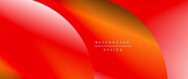 Posterler, kapaklar, afişler, broşürler, web siteleri için parlak renk çemberi ve yuvarlak element minimal geometrik soyut arkaplan