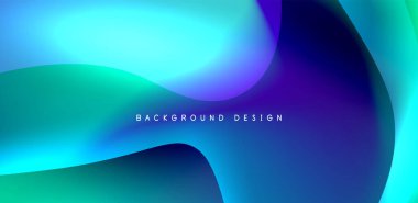 Sıvı renkli 3D elementler soyut arkaplan