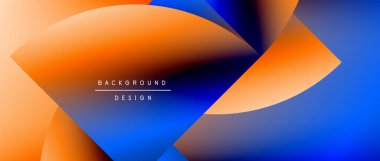 Daireler ve eğimli yuvarlak şekiller. Asgari soyut arkaplan, yuvarlak geometrik şekiller, temiz ve yapılandırılmış tasarım