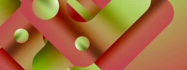 Basit geometrik formlar - dinamik geometrik soyut arkaplan. Duvar kağıdı, afiş, arkaplan, iniş sayfası, duvar sanatı, davetiye, baskılar, posterler için görsel senfoni