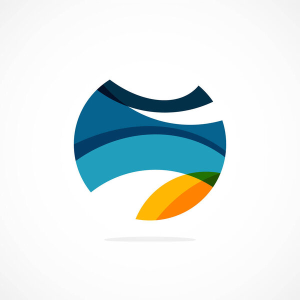 Абстрактный логотип круга, динамичная эстетика. Простота предполагает подключение, текучесть и энергию, что делает его универсальным выбором для брендов, ищущих современную, визуально привлекательную идентичность