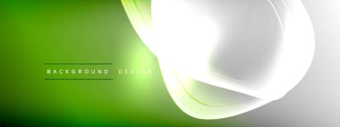 Vektör soyut arkaplan - sıvı gradyan üzerinde sıvı şeffaf kabarcık şekilleri gölgeler ve ışık efektleri