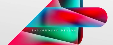 Triangle fluid color gradient abstract background. Vector Illustration For Wallpaper, Banner, Background, Card, Book Illustration, landing page