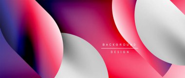 Daireler ve eğimli yuvarlak şekiller. Asgari soyut arkaplan, yuvarlak geometrik şekiller, temiz ve yapılandırılmış tasarım