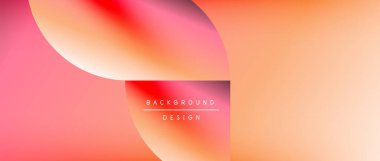 Posterler, kapaklar, afişler, broşürler, web siteleri için parlak renk çemberi ve yuvarlak element minimal geometrik soyut arkaplan