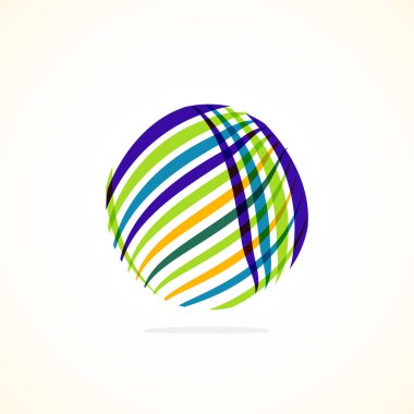 Soyut çember logosu - minimalist amblem, zamansız ve evrensel daire şekli. Benzersiz logo markaların ve kavramların aralığını temsil ediyor, basitliği ve yaratıcılığı tek ve ikonik bir resimde özetliyor