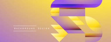 Basit geometrik formlar - dinamik geometrik soyut arkaplan. Duvar kağıdı, afiş, arkaplan, iniş sayfası, duvar sanatı, davetiye, baskılar, posterler için görsel senfoni