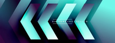 Enerjik geometrik arkaplan harmonik hareket içinde dinamik oklardan oluşan bir dizi içeriyor, hız, çeviklik ve kasıtlı akış duygusunu çağrıştırıyor