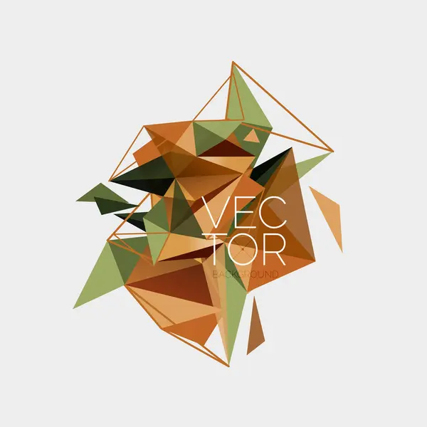 Triángulo Mosaico Composición Geométrico Abstracto Fondo Dinámica Estructurada Experiencia Visual — Archivo Imágenes Vectoriales