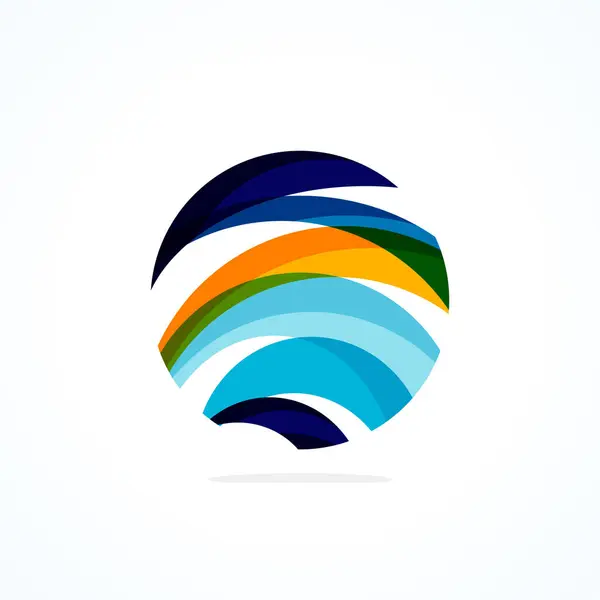 Abstracte Cirkel Logo Minimalistisch Embleem Tijdloze Universele Vorm Van Cirkel — Stockvector
