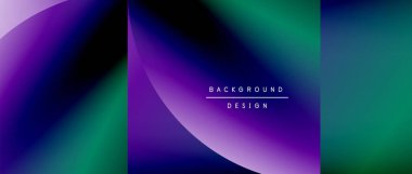 Posterler, kapaklar, afişler, broşürler, web siteleri için parlak renk çemberi ve yuvarlak element minimal geometrik soyut arkaplan