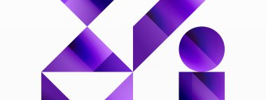 Parlak daire, kare, üçgen minimalist geometrik arkaplanı şekillendirir. Gösterişli, çağdaş tasarım dijital tasarımlar, sunumlar, web sitesi afişleri, sosyal medya paylaşımları için biraz sofistike