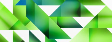 Büyüleyici vektör soyutlaması. Üçgenler büyüleyici dansla kesişiyor, dinamik geometrik zemin hazırlıyorlar. Şekil ve açıların birleşimi modern tasarımın sanatsal senfonisini yaratır.