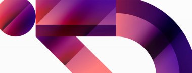 Parlak daire, kare, üçgen minimalist geometrik arkaplanı şekillendirir. Gösterişli, çağdaş tasarım dijital tasarımlar, sunumlar, web sitesi afişleri, sosyal medya paylaşımları için biraz sofistike