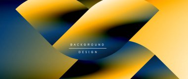 Posterler, kapaklar, afişler, broşürler, web siteleri için parlak renk çemberi ve yuvarlak element minimal geometrik soyut arkaplan