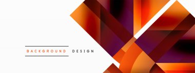 Kareli, üçgenli, daireli geometrik arkaplan. Şekiller uyumlu bir şekilde etkileşir, dijital tasarımlar, sunumlar, web sitesi afişleri, sosyal medya iletileri için görsel olarak çarpıcı bir tasarım oluşturur