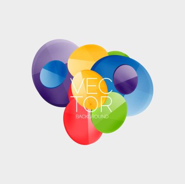 Geometrik daireler arka planda. Yaratıcı asgari bileşim