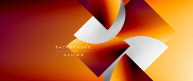 Daireler ve eğimli yuvarlak şekiller. Asgari soyut arkaplan, yuvarlak geometrik şekiller, temiz ve yapılandırılmış tasarım