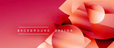 Birbirine kenetlenmiş üçgenler ve dairelerden oluşan büyüleyici soyut arkaplan, hem zerafet hem de modernlik saçan şaşırtıcı şekiller ve desenler oluşturur.