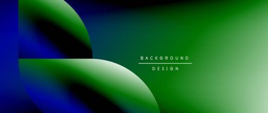 Posterler, kapaklar, afişler, broşürler, web siteleri için parlak renk çemberi ve yuvarlak element minimal geometrik soyut arkaplan