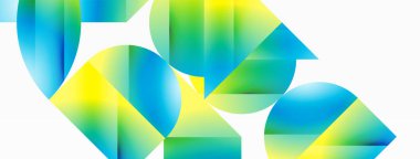 Serene gradyan şablonu. Çemberler ve üçgenler minimalist mükemmellikte karışıyor. Biçim ve renklerin nazik bir şekilde birleşmesi dengeli ama büyüleyici bir zemin oluşturur, modern karmaşıklığı somutlaştırır.