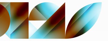 Serene gradyan şablonu. Çemberler ve üçgenler minimalist mükemmellikte karışıyor. Biçim ve renklerin nazik bir şekilde birleşmesi dengeli ama büyüleyici bir zemin oluşturur, modern karmaşıklığı somutlaştırır.