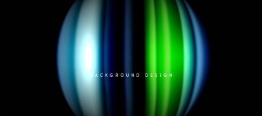 Siyah üzerine gökkuşağı renk dalgası çizgileri. Posterler, kapaklar, afişler, broşürler, web siteleri için tekno veya iş soyut arka plan