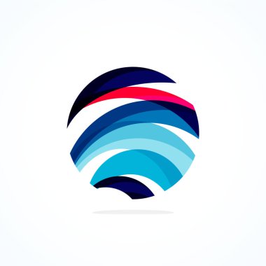 Soyut çember logosu - minimalist amblem, zamansız ve evrensel daire şekli. Benzersiz logo markaların ve kavramların aralığını temsil ediyor, basitliği ve yaratıcılığı tek ve ikonik bir resimde özetliyor