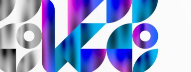 Büyüleyici bir geometrik mozaik desen içinde üçgenlerin, çizgilerin ve dairesel elementlerin sanatsal düzenlenmesi, görsel olarak dinamik ve büyüleyici bir bileşim sunar.