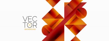 Parlak daire, kare, üçgen minimalist geometrik arkaplanı şekillendirir. Gösterişli, çağdaş tasarım dijital tasarımlar, sunumlar, web sitesi afişleri, sosyal medya paylaşımları için biraz sofistike