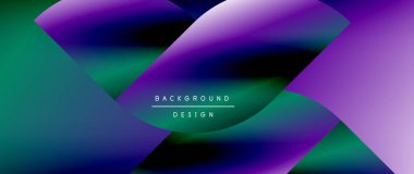 Posterler, kapaklar, afişler, broşürler, web siteleri için parlak renk çemberi ve yuvarlak element minimal geometrik soyut arkaplan