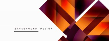 Kareli, üçgenli, daireli geometrik arkaplan. Şekiller uyumlu bir şekilde etkileşir, dijital tasarımlar, sunumlar, web sitesi afişleri, sosyal medya iletileri için görsel olarak çarpıcı bir tasarım oluşturur