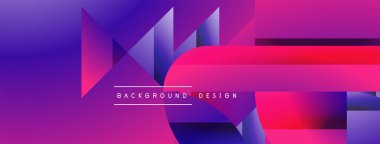 Basit geometrik formlar - dinamik geometrik soyut arkaplan. Duvar kağıdı, afiş, arkaplan, iniş sayfası, duvar sanatı, davetiye, baskılar, posterler için görsel senfoni