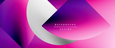 Daireler ve eğimli yuvarlak şekiller. Asgari soyut arkaplan, yuvarlak geometrik şekiller, temiz ve yapılandırılmış tasarım