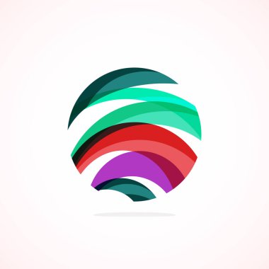 Soyut çember logosu - minimalist amblem, zamansız ve evrensel daire şekli. Benzersiz logo markaların ve kavramların aralığını temsil ediyor, basitliği ve yaratıcılığı tek ve ikonik bir resimde özetliyor