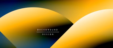 Posterler, kapaklar, afişler, broşürler, web siteleri için parlak renk çemberi ve yuvarlak element minimal geometrik soyut arkaplan