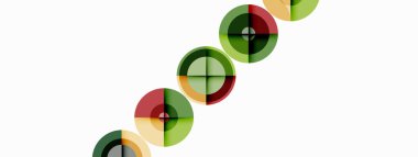 Gölgeler ile çevreler küçük geometrik bileşim soyut arkaplan