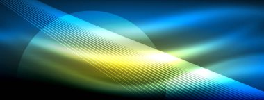 Neon ışıklı çizgi vektörleri: canlı renkler, parlak çizgiler. Neon tabelalardan esinlenerek büyüleyici bir tasarım. Web siteleri, reklamlar ve daha fazlası için elektrik enerjisi