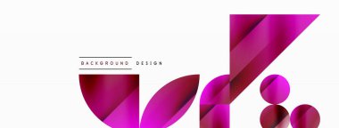 Çemberler ve çeşitli şekiller birleşerek çağdaş zemin oluşturarak yaratıcılığı ateşliyor. Dijital tasarımlar, sunumlar, web sitesi afişleri, sosyal medya paylaşımları için tasarım