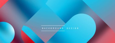 Basit geometrik formlar - dinamik geometrik soyut arkaplan. Duvar kağıdı, afiş, arkaplan, iniş sayfası, duvar sanatı, davetiye, baskılar, posterler için görsel senfoni