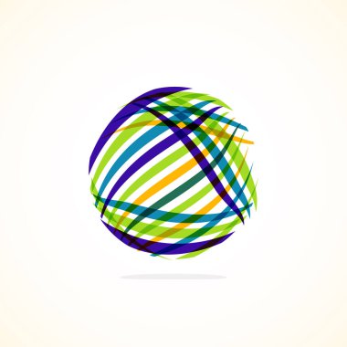 Soyut çember logosu - minimalist amblem, zamansız ve evrensel daire şekli. Benzersiz logo markaların ve kavramların aralığını temsil ediyor, basitliği ve yaratıcılığı tek ve ikonik bir resimde özetliyor