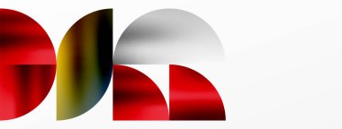 Metalik cazibesi olan modern minimalizmle evlenmek için nefis bir zemin. Yuvarlak üçgenler, geometrik karmaşıklık yayar ve duvar kağıdı, afiş, arkaplan, iniş sayfası için az gösterilmiş cazibe