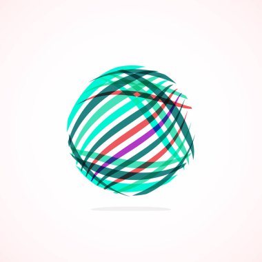 Soyut çember logosu - minimalist amblem, zamansız ve evrensel daire şekli. Benzersiz logo markaların ve kavramların aralığını temsil ediyor, basitliği ve yaratıcılığı tek ve ikonik bir resimde özetliyor