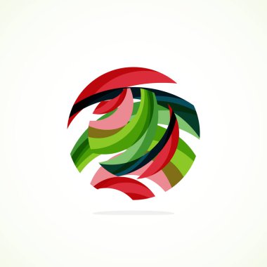 Soyut çember logosu - minimalist amblem, zamansız ve evrensel daire şekli. Benzersiz logo markaların ve kavramların aralığını temsil ediyor, basitliği ve yaratıcılığı tek ve ikonik bir resimde özetliyor