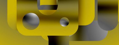 Üçgenler, çizgiler ve yuvarlak şekiller - dinamik geometrik soyut arkaplan. Duvar kağıdı, afiş, arkaplan, iniş sayfası, duvar sanatı, davetiye, baskılar için görsel senfoni