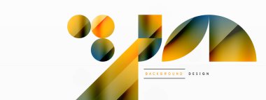 Çemberler ve çeşitli şekiller birleşerek çağdaş zemin oluşturarak yaratıcılığı ateşliyor. Dijital tasarımlar, sunumlar, web sitesi afişleri, sosyal medya paylaşımları için tasarım