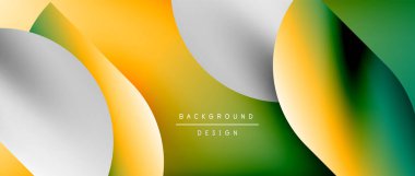 Daireler ve eğimli yuvarlak şekiller. Asgari soyut arkaplan, yuvarlak geometrik şekiller, temiz ve yapılandırılmış tasarım