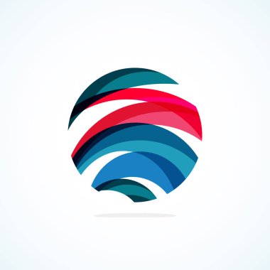 Soyut çember logosu - minimalist amblem, zamansız ve evrensel daire şekli. Benzersiz logo markaların ve kavramların aralığını temsil ediyor, basitliği ve yaratıcılığı tek ve ikonik bir resimde özetliyor